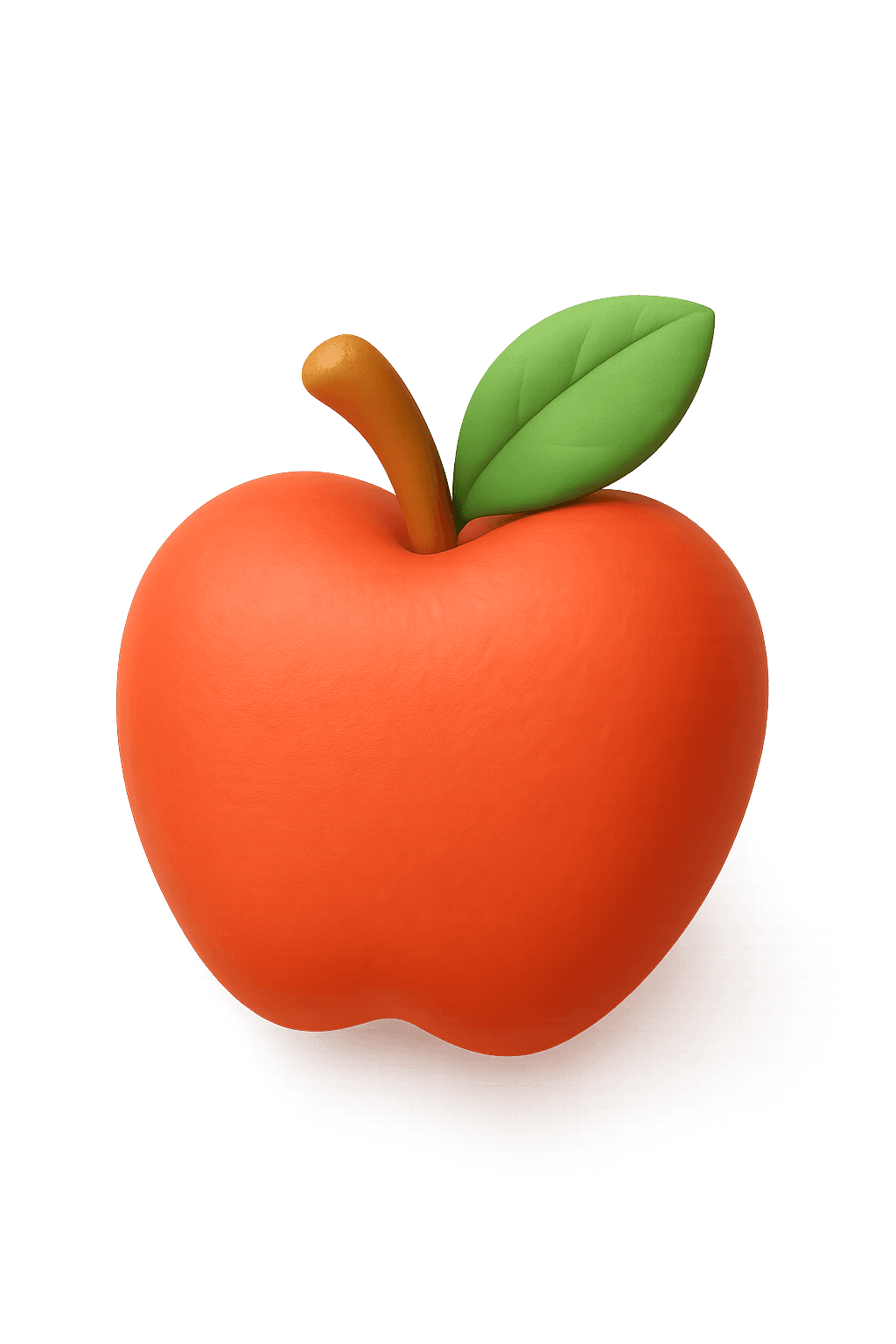 Claymorphic Apple